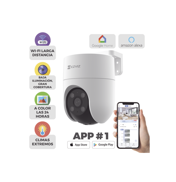 EZVIZ CSH8C CS-H8C Camara PT WiFi / 2 Megapixel / Cobertura 360  / Detección humana /