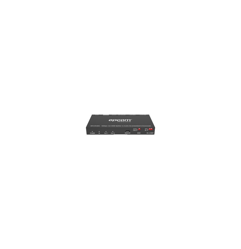 EPCOM PROAUDIO EPCB12SA EPC-B12SA Splitter HDMI 1x2 | 4K@60Hz | Extractor de Audio | EPCOM PROAUDIO EPCB12SA EPC-B12SA Splitter HDMI 1x2 | 4K@60Hz | Extractor de Audio |