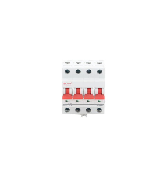 EPCOM POWERLINE FPV634PC25 FPV634PC25 Protección Térmica 4P 25A  Corriente Directa 10