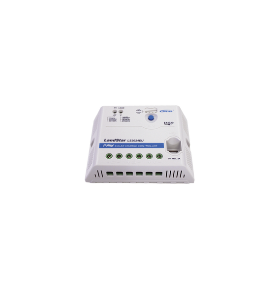 EPEVER LS3024EU LS-3024-EU Controlador Solar PWM 12/24 V 30 A Salida USB