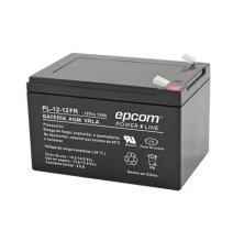 EPCOM POWERLINE PL1212FR PL-12-12-FR Batería 12 Vcc / 12 Ah / UL / AGM-VRLA / Retarda