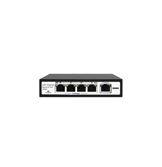 EPCOM TITANIUM ET1004EPE ET-1004EPE Switch PoE / 100 Metros PoE / 4 puertos 802.3af /