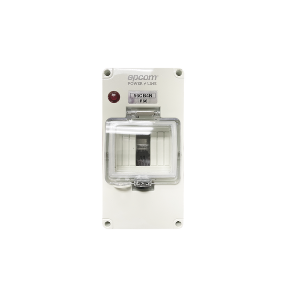 EPCOM POWERLINE F56CB4N F56CB4N Gabinete Plástico para Exterior IP66 para Riel Din