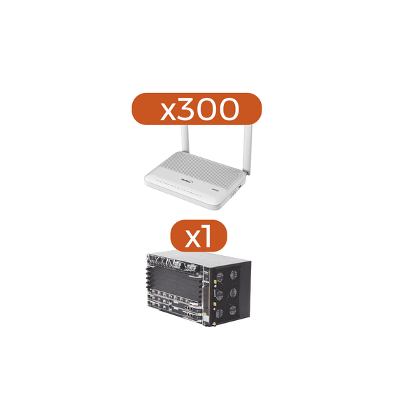 FIBERHOME AN0744FKIT AN0744F-KIT KIT 300 ONU´s HG6144F + 1 OLT AN6000-7