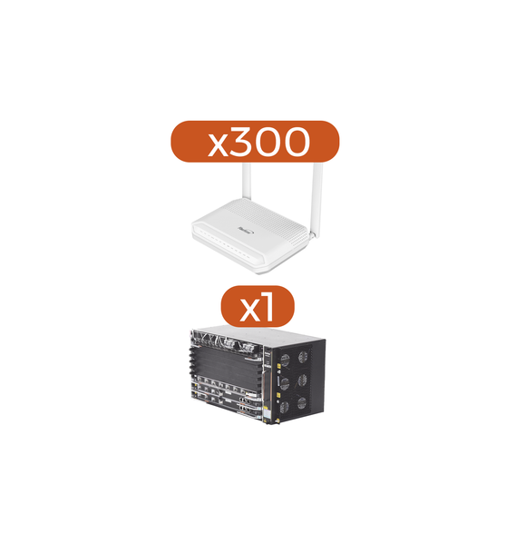 FIBERHOME AN0745FKIT AN0745F-KIT Kit 300 ONU´s HG6145F + 1 OLT AN6000-7