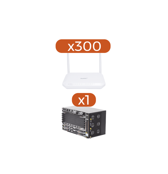 FIBERHOME AN0743DKIT AN0743D-KIT Kit 300 ONT´S HG6143D + 1 OLT AN6000-7