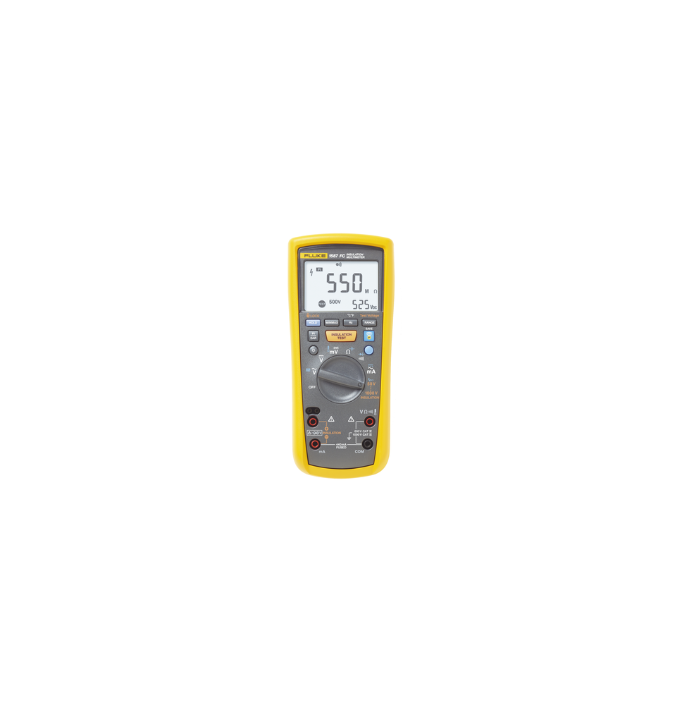 FLUKE FLUKE1587FCMXBR FLUKE-1587FC/MXBR Multímetro de Aislamiento 0.01 M? - 2G? . Pru