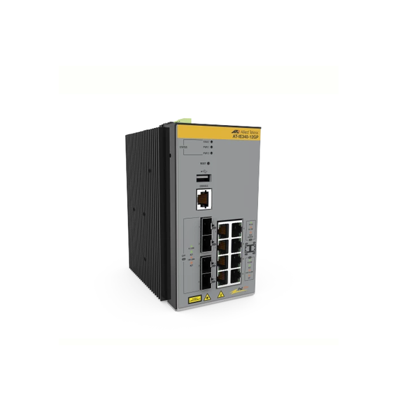 ALLIED TELESIS ATIE34012GP80 AT-IE340-12GP-80 Switch Industrial PoE+ Capa 3 D/8 Puert
