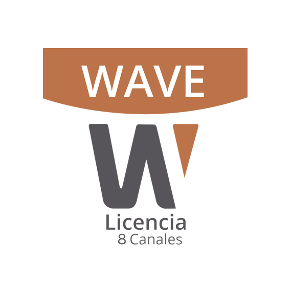 Hanwha Techwin Wisenet WAVEPRO08 WAVE-PRO-08 Licencia de 8 Canal de Wisenet Wave Prof