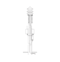 FEDERAL SIGNAL INDUSTRIAL PMS PMS Soporte de montaje a poste para sirena model2