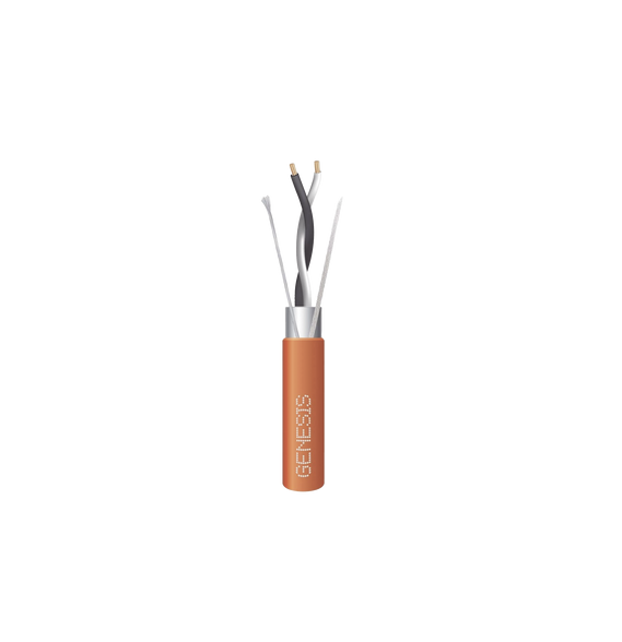 GENESIS 33221003 33221003 Carrete de 305 Metros / Cable 2 x 18 AWG / Color Naranja /