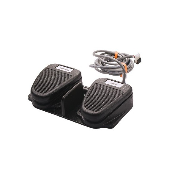 GAITRONICS XFS002A XFS-002A Interruptor de doble pedal con PTT. (Requiere caja de acc