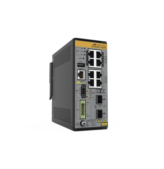 ALLIED TELESIS ATIE22010GHX80 AT-IE220-10GHX-80 8x 10/100/1000T 2x 1G/10G SFP+ Indust