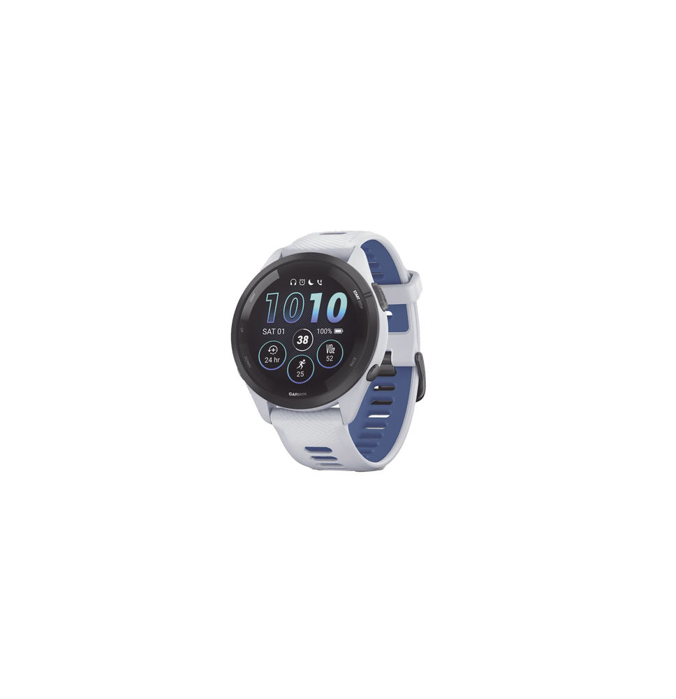 GARMIN 100281001 10-02810-01 Forerunner® 265 Bisel negro con carcasa en blanco y corr