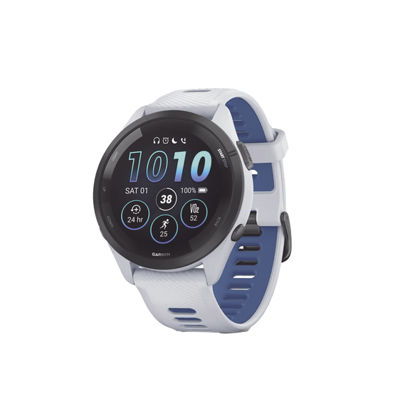 GARMIN 100281001 10-02810-01 Forerunner® 265 Bisel negro con carcasa en blanco y corr