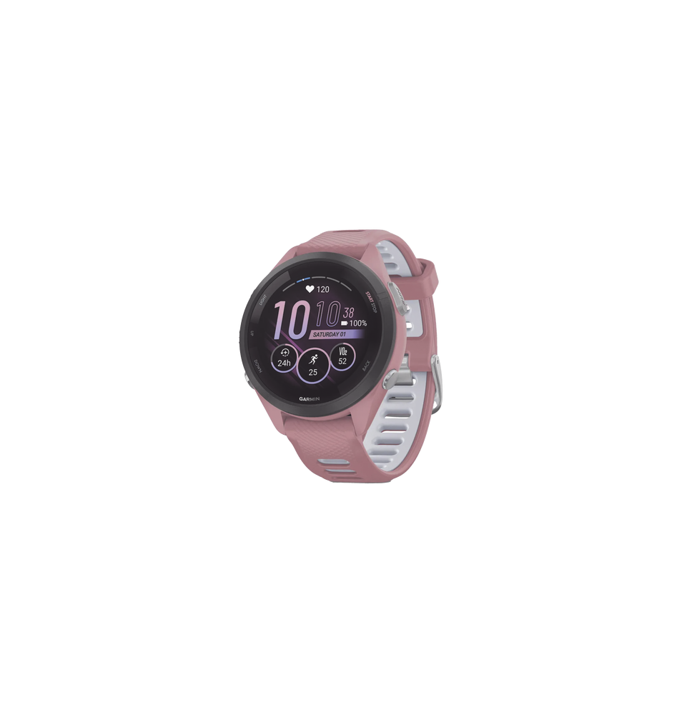 GARMIN 100281005 10-02810-05 Forerunner® 265S Bisel negro con carcasa en rosa y corre