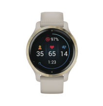 GARMIN 100242901 10-02429-01 Reloj Garmin Venu 2S color beige en bisel de acero inoxi