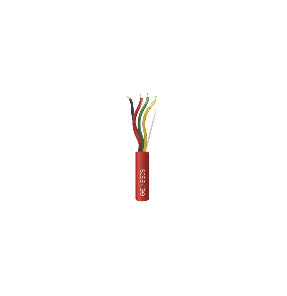 GENESIS 43121004 4312-1004 Carrete de Alambre 305 Metros / 4 x 16 AWG / Color Rojo /