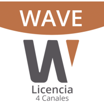 Hanwha Techwin Wisenet WAVEPRO04 WAVE-PRO-04 Licencia de 4 Canal de Wisenet Wave Prof