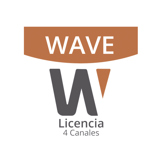 Hanwha Techwin Wisenet WAVEPRO04 WAVE-PRO-04 Licencia de 4 Canal de Wisenet Wave Prof