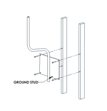 FEDERAL SIGNAL INDUSTRIAL AMBW AMB-W Soporte para montaje en pared compatible con lin