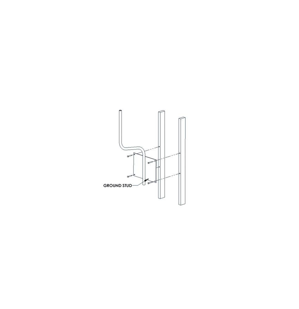 FEDERAL SIGNAL INDUSTRIAL AMBW AMB-W Soporte para montaje en pared compatible con lin