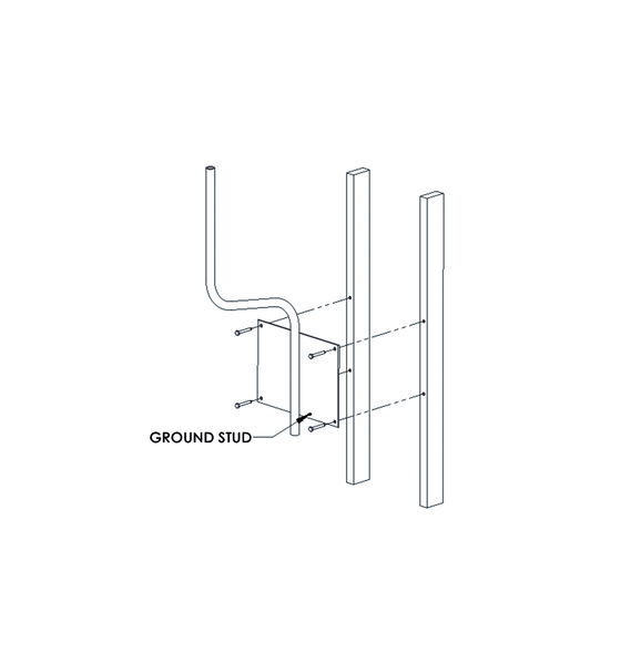 FEDERAL SIGNAL INDUSTRIAL AMBW AMB-W Soporte para montaje en pared compatible con lin