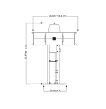 FEDERAL SIGNAL INDUSTRIAL RME RME Placa de montaje para techo en sirena eclipse