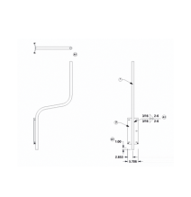 FEDERAL SIGNAL INDUSTRIAL AMBP AMB-P Soporte para montaje en poste compatible con lin