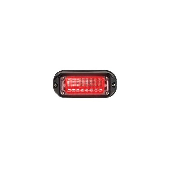 FEDERAL SIGNAL VPX8024 VPX-80-24 Luz Auxiliar Viper EXT de 8 LEDS Color Rojo