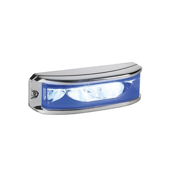 FEDERAL SIGNAL MPSW9B MPS-W9-B Luz auxiliar MicroPulse Wide Angle LED color azul.