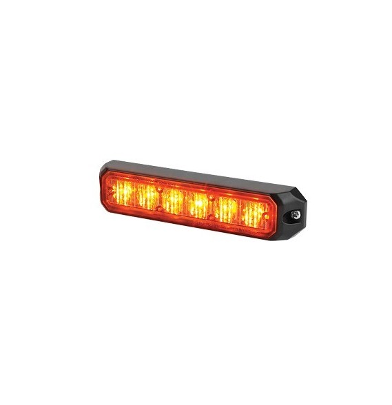 FEDERAL SIGNAL MPS600AA MPS-600-AA Luz auxiliar de 6 LEDs 12 Vcc 1 A color ámbar