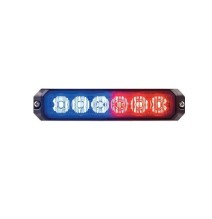 FEDERAL SIGNAL MPS600RB MPS-600-RB Luz Auxiliar MicroPulse de 6 LED color Rojo/Azul