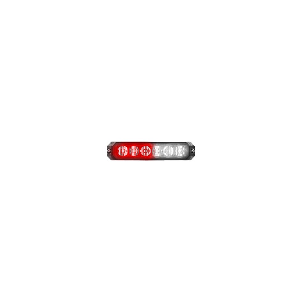 FEDERAL SIGNAL MPS600RW MPS-600-RW Luz Auxiliar de 6 LEDs color Rojo/Claro