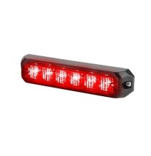 FEDERAL SIGNAL MPS600RR MPS-600-RR Luz auxiliar de 6 LED?s 12 Vcc 1 A. Color Rojo