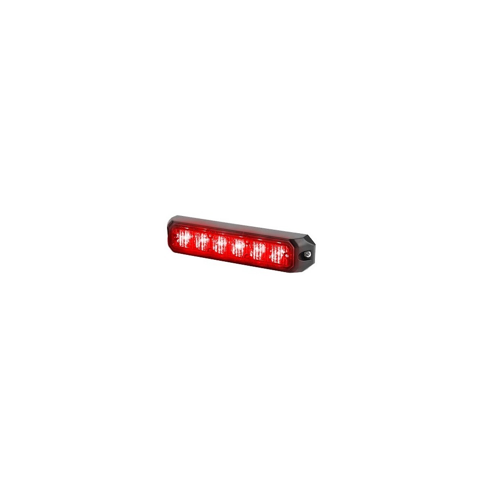 FEDERAL SIGNAL MPS600RR MPS-600-RR Luz auxiliar de 6 LED?s 12 Vcc 1 A. Color Rojo