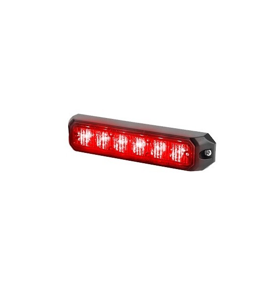 FEDERAL SIGNAL MPS600RR MPS-600-RR Luz auxiliar de 6 LED?s 12 Vcc 1 A. Color Rojo