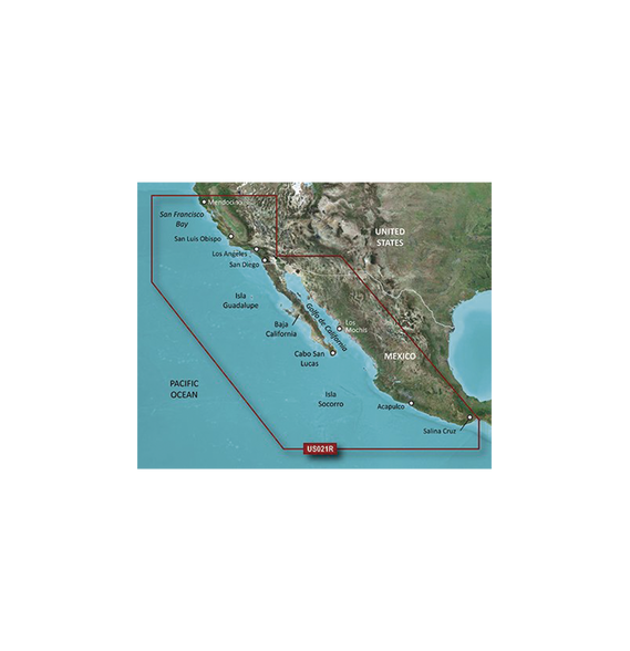 GARMIN 10C072220 10-C0722-20 Mapa HXUS021R California - México.