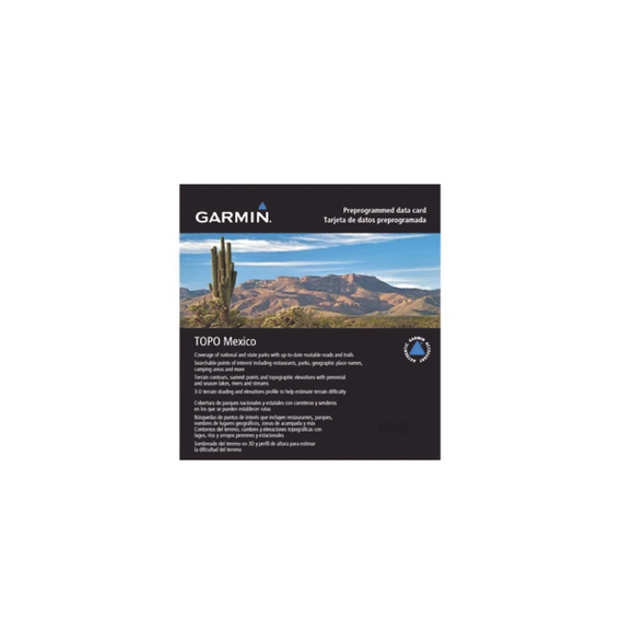 GARMIN 10C109900 10-C1099-00 Mapa topográfico de todo México contienen información de