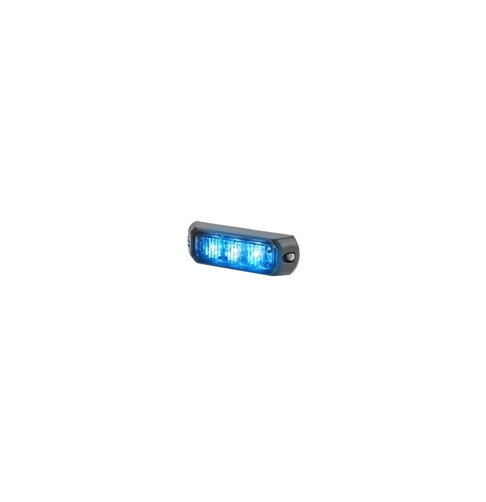 FEDERAL SIGNAL MPS300B MPS-300-B Luz auxiliar de 3 LEDs 12 Vcc 0.7 A color azul