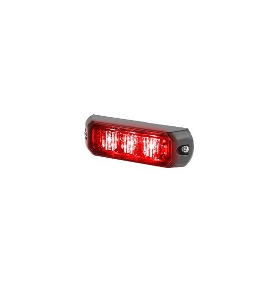 FEDERAL SIGNAL MPS300R MPS-300R Luz auxiliar de 3 LED Color Rojo