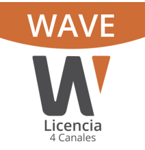 Hanwha Techwin Wisenet WAVEEMB04 WAVE-EMB-04 Licencia Wisenet Wave Para 4 Canales de