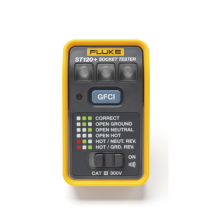 FLUKE ST120 ST120 Probador de Tomacorriente Eléctrico Estándar o GFCI Con LEDs de Alt