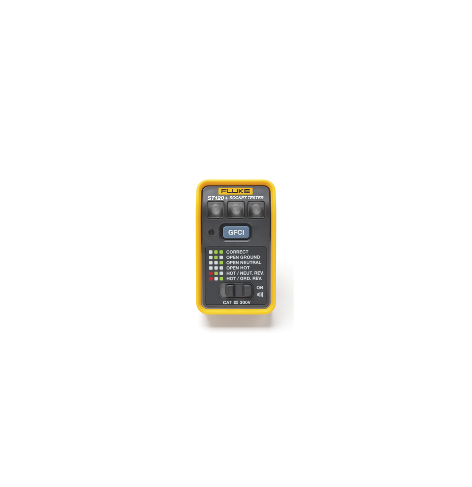 FLUKE ST120 ST120 Probador de Tomacorriente Eléctrico Estándar o GFCI Con LEDs de Alt