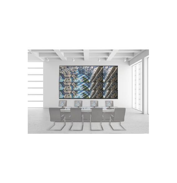 HIKVISION DSVW4X4LUY55WM DS-VW4X4LUY55/WM Kit Videowall 4X4 / Incluye 16 Pantallas de