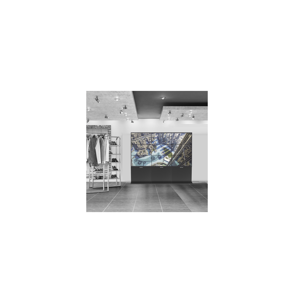 HIKVISION DSCW3X3LUY55 DS-CW3X3LUY-55 Kit Videowall Comercial 3X3 / Incluye 9 Pantall HIKVISION DSCW3X3LUY55 DS-CW3X3LUY-55 Kit Videowall Comercial 3X3 / Incluye 9 Pantall
