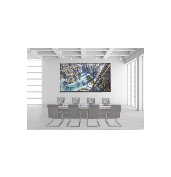 HIKVISION DSVW3X3LUY55WM DS-VW3X3LUY55/WM Kit Videowall 3X3 / Incluye 9 Pantallas de