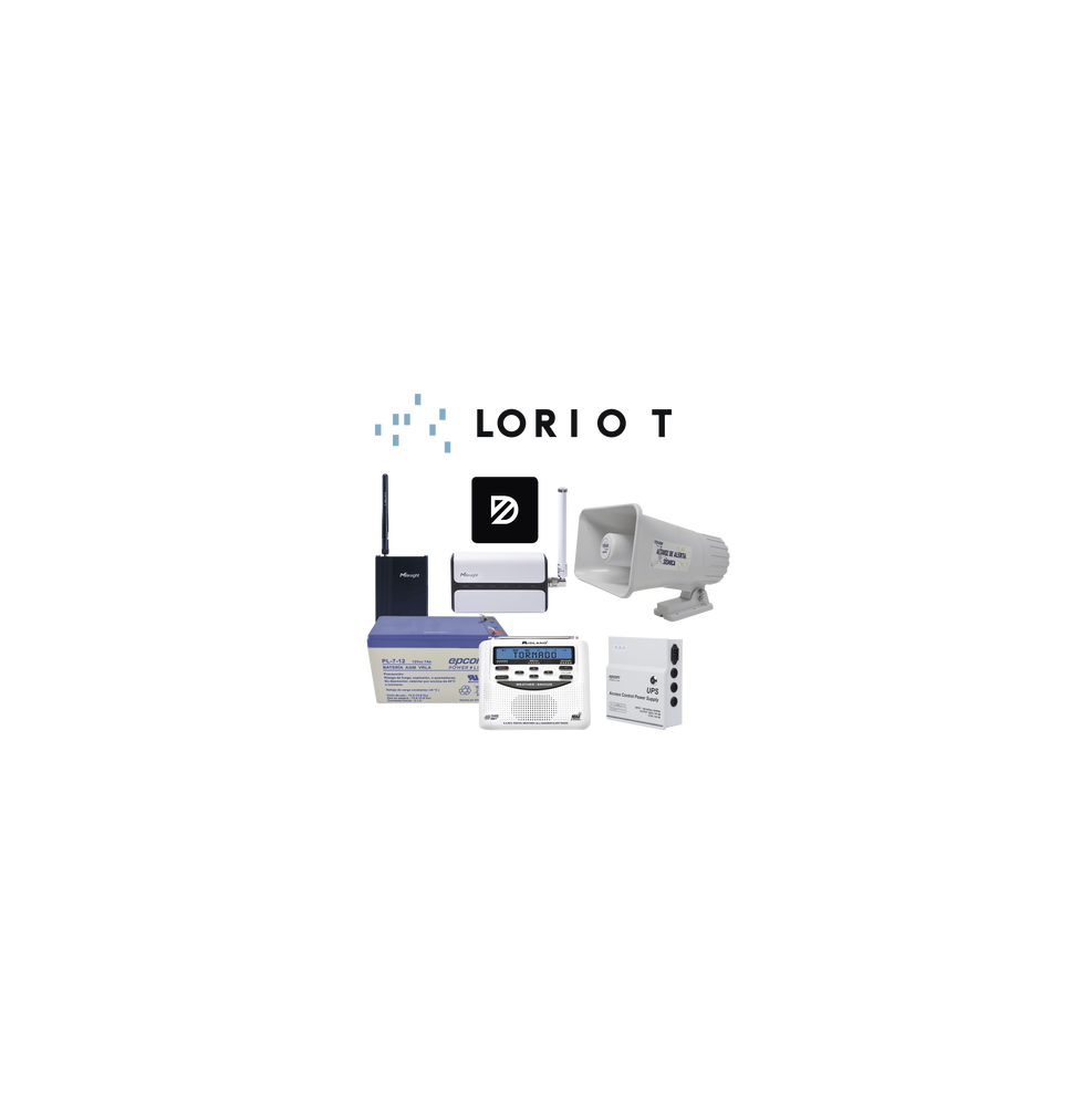 Syscom ALARMASISMICALORAWAN ALARMA-SISMICA-LORAWAN KIT INICIAL PARA ALARMA SISMICA DE