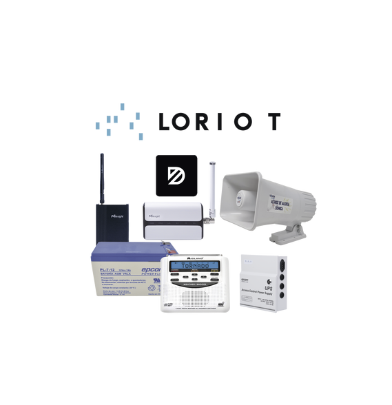 Syscom ALARMASISMICALORAWAN ALARMA-SISMICA-LORAWAN KIT INICIAL PARA ALARMA SISMICA DE