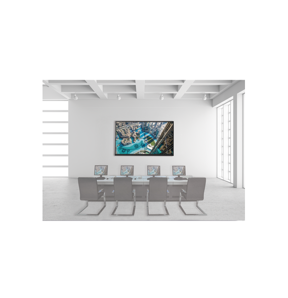 HIKVISION DSVW2X2LUY55WM DS-VW2X2LUY55/WM Kit Videowall 2X2 / Incluye 4 Pantallas de